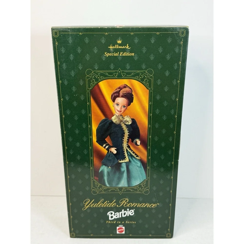 Hallmark Yuletide Romance Barbie Doll 1996 Mattel Vintage Never Removed From Box